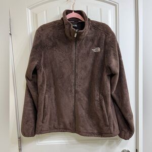 The North Face Chocolate Brown Plush Full-Zip Fleece Jacket